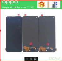 จอ Lcd แบบดั้งเดิมสำหรับ OPPO Reno7 SE 5G ชิ้นส่วนจอสัมผัสแอลซีดีของเครื่องแปลงดิจิทัล PFCM00สำหรับ Reno 7SE Reno 7 CPH2371 CPH2363 LCD