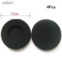 ◊ 4Pcs Black Soft Foam Ear Pads Cover Earbud Cap Replacement Headphone Headset Protective Case Diameter 70mm