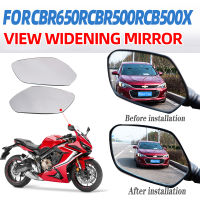 CBR 500 R CBR 650 R R R R Cermin Spion Motosikal Convex Meningkatkan Pandangan Visi สำหรับกระจกด้านข้างฮอนด้า CBR650R