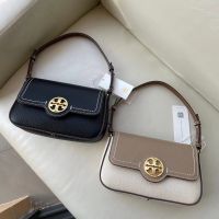 2023 new [New Arrival!!]Tory Burch Ladys 2023 Counter Latest Felix Outside Stitching Match Color Cow Leather Handbag Shoulder Bag Crossbody Bag