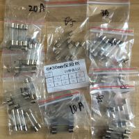 6*30 Fast Quick Blow หลอดแก้ว Fu se Assortment Kit, 6x30MM,0.1A 0.75A,0.5A 1A 2A 3A 5A 8A 10A 15A 20A/250V IC