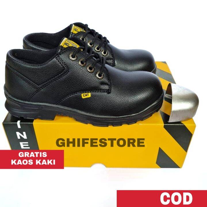 Sepatu Safety Pendek Pria Ujung Besi Sepatu Kerja Lapangan Proyek Cowok