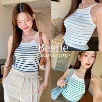 chuuchop_พร้อมส่ง(C8178)???Bestie cami top สายเดี่ยวลายทาง มี 3 สี