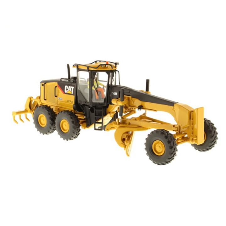 diecast-dm-cat-14m-engineering-toy-1-50-scale-self-propelled-grader-alloy-truck-forklift-model-collection-souvenir-display