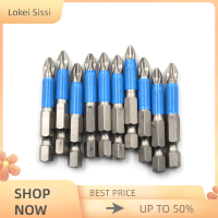 Lokei ใหม่1 PC 1/4 "HEX Magnetic Non Anti SLIP Long Reach ไขควงไฟฟ้า Bits PH2ความยาว50MM SINGLE Side Power Tools