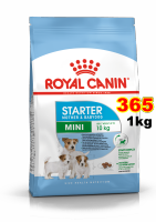 Royal canin mini starter 1kg สูตรแม่สุนัขพันธุ์เล็กอุ้มท้อง-เลี้ยงลูก และลูกสุนัขหย่านม- 2เดือน Exp:03/2024