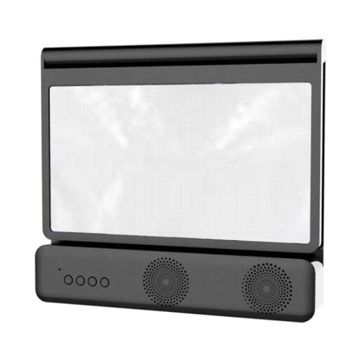 แว่นตาขยายวิดีโอ3d-ที่พับได้และขยายผู้ถือ-exper-st-การป้องกันดวงตาด้วยลำโพงบลูทูธ