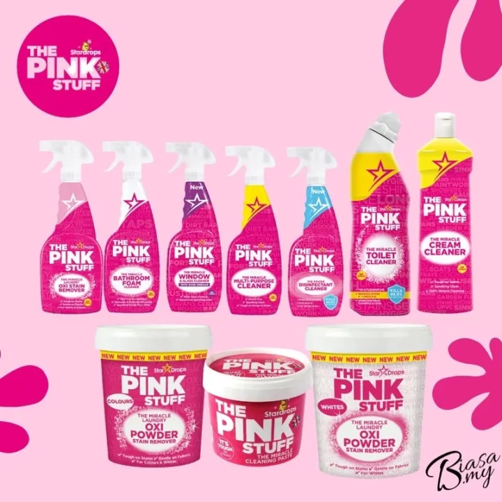 The Pink Stuff Bestseller Cleaning Paste Oxi Powder Cream Cleaner