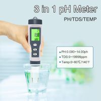 New 3 IN 1 PH Meter Water Quality Tester PH/TDS/TEMP Digital LCD EZ 9901 Monitor Tester For Pools , Drinking Water ,Aquariums