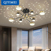 QIYIMEI ใหม่โคมไฟระย้า LED สำหรับห้องนอนห้องนั่งเล่นไฟดาวผลครัวบ้านโคมไฟในร่ม Lampara Dropshipping De