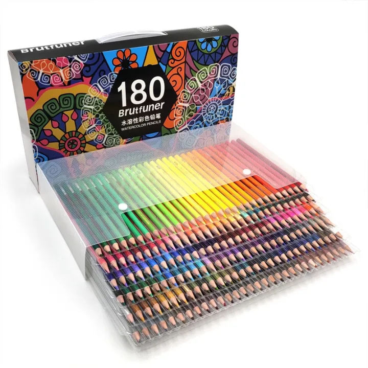 Brutfuner 48 72 120 160 180 Colored Pencils Set Acuarelas Drawing