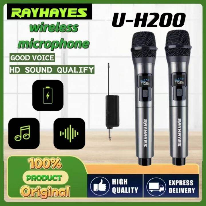 RAYHAYES UH200 wireless microphone UHF dual wireless microphone with