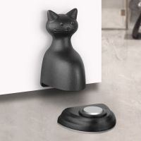 Cat Shape Magnetic Door Stopper Non-Punch Door Holder Wind-Proof Stop Door Anticollision Door Hardware With Adhesive Sticker