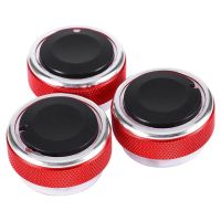 【hot】 3pcs/Set 4 Colors Car Knob Aluminum alloy Air Conditioning Accessories Suitable