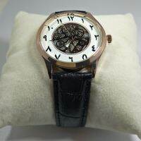 นาฬิกา Reloj Hombre Numeros อาหรับการเคลื่อนไหวควอตซ์ญี่ปุ่นของขวัญกล่องบรรจุ