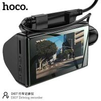 กล้องติดรถยนต์แบบ 2 กล้อง ด้านหน้ารถและห้องโดยสาร พร้อมส่ง Hoco Di07 Dual Camera Driving Recorder