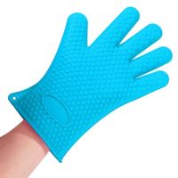 Silicone Heat Resistant Multi-Purpose Grilling Bbq Gloves for Cooking Baking Opening Cans Baking Kitchen Tools Bakeware Decor Potholders  Mitts   Cozi