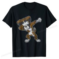 Dabbing Boxer Dog Dab T-Shirt Family Cotton Male Tees Normal Retro Top T-shirts