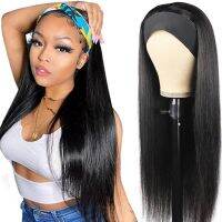 Glueless Straight Headband Wig Human Hair 150 Density Peruvian Human Hair Wigs Natural Color for Black Women Jarin Hair Cheap