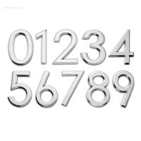 【LZ】❇✲  50mm ABS Electroplated Metal House Numbers 1.97in Silver Number Address Sign  0-9 Letters  Door Plates Home Decorative Numbers