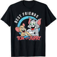 OO เสื้อยืดแขนสั้น ผ้าฝ้าย 100% พิมพ์ลาย Tom And Jerry Best Friends Portrait แบบหนา พรีเมี่ยม นําเข้า สุดเท่ แฟชั่นสําหรับผู้ชาย และผู้หญิงS-5XL