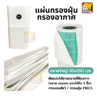 แผ่นกรองอากาศ แผ่นกรองฝุ่น PM2.5 กรองขนสัตว์ (แผ่นใหญ่) ขนาด 90x150cm. (ตัดแบ่งได้ 5 แผ่น)