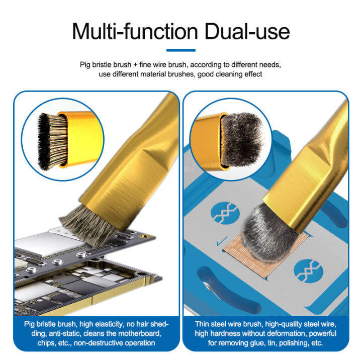 เครื่องมือทำความสะอาดแปรงลวดโทรศัพท์มือถือแสงแดด-ss-022d-เมนบอร์ด-ic-deglue-และกำจัดดีบุกเครื่องมือซ่อมแปรงทองแดงสองหัว