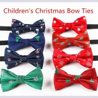 RBOCOTT Boys Christmas Bow Ties Snowflake Christmas Tree Pattern Bow Tie For Children Kids Gifts Red Blue Bowtie Size 9cm*4.5cm Boys Clothing