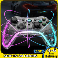 RGB Gamepads จอยควบคุมเกมบลูทูธที่เข้ากันได้สำหรับสวิตช์คอมพิวเตอร์โทรศัพท์มือถือที่ถือเกม