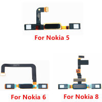 อะไหล่ทดแทนปุ่มโฮมเมนูปุ่มย้อนกลับ Touch ID เซ็นเซอร์ลายนิ้วมือ Ribbon Flex Cable สำหรับ Nokia 5 6 8-DFGN STORE