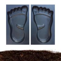 Footprint Garden 1 Pair Walkway Decorative Mold DIY Feet Walkway Stepping Stones Footprints for Garden Garden Decor Mold reasonable