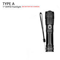 Zezzo® Powerful LED P50 Flashlight USB Rechargeable Outdoor Tactical Camping Hunting Police Waterproof Torch Lantern Zoom