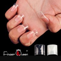 100pcs/box Nail Tips Natural/clear Short Harf Nails For Professional Salon Transparent False Art Nails Accessories Press On Nail