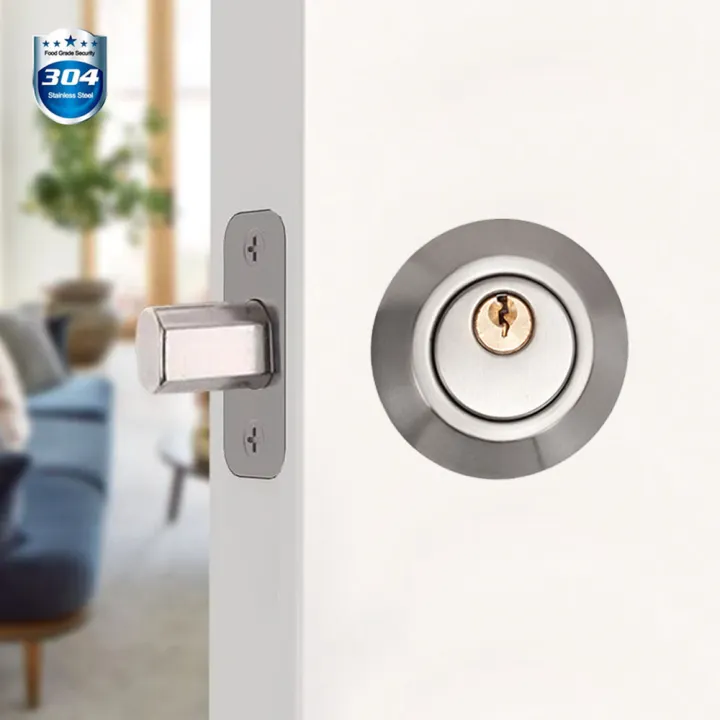 High Security Double Cylinder Deadbolt Lock Entrance Lockset with 3