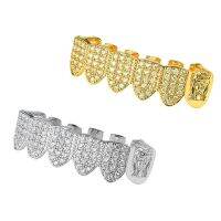 [COD] Cross-border accessories European and hip-hop full of diamond micro-inlaid zircon makeup gold