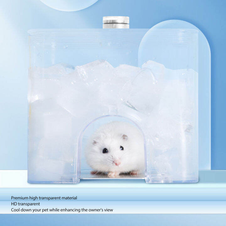 Hamster Cooling House Summer Cooling Hamster Nest Portable Space Saving