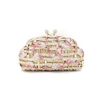 【YD】 bird special design clutch women evening party bag diamond red crane crystal purses bridal wedding clutches