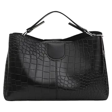 Crocodile Pattern PU Commuter Temperament Bag V Handbag Single