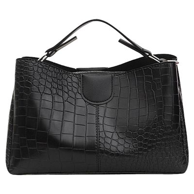 Crocodile Pattern Womens Messenger Bag Fashion PU Leather Luxury Business Shoulder Bag Large Capacity Handbag