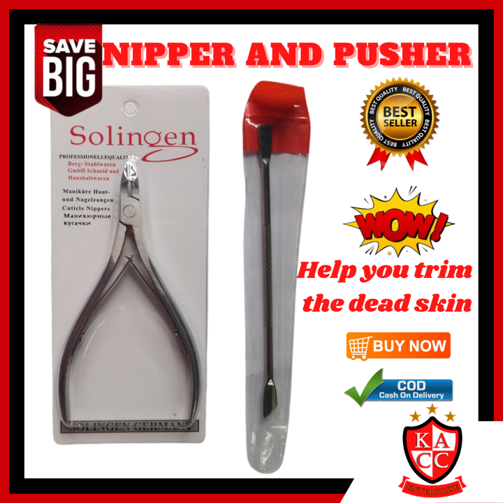 [KACC] Solingen Nipper Nail Care Nail Cuticle Pusher Stainless Steel