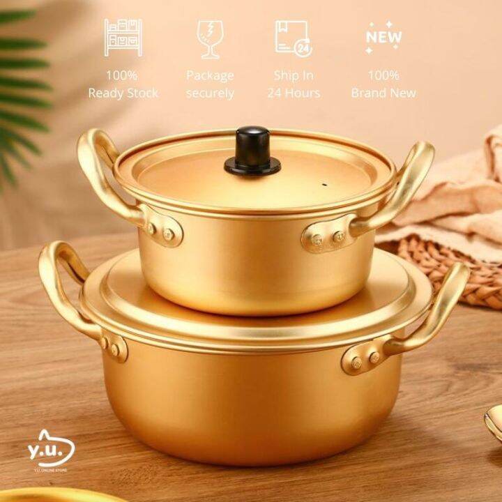 YU Ready Stock Korean Ramen Pot Aluminium Cookware Pot Korean Pot ...