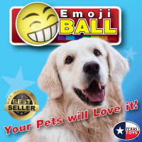 TEXAS TOYS : Emoji Ball : Dog / Cat Toy Ball อุปกรณ์สัตว์เลี้ยง บอลสุนัข บอลแมว ของเล่นสุนัข ของเล่นแมว