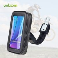 Untoom Motorcycle Phone Holder Moto Rear View Mirror Handlebar Stand Mount Scooter Motorbike Waterproof Bag Support Cell Phone