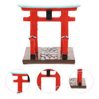 HAOYUNLA ขนาดเล็กเรซินญี่ปุ่นประตู Torii Gate Doll Mini Resin Decor Torii Gate ประตูบ้านมินิประตู