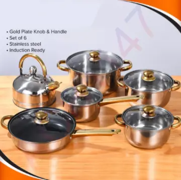 6pcs/set Kitchen Camping Kitchenware Pots and Pans Non Stick