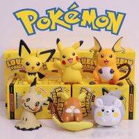 ☍ஐ♕ ระเบิดโปเกมอนของเล่นโมเดลแฮนด์เมด Pikachu ตุ๊กตาตลกการ์ตูนแอนิเมชั่นเครื่องประดับเด็กของเล่นของขวัญสำหรับเด็ก