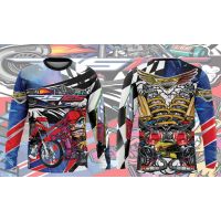 (All sizes are in stock)   Clothify Motorcycle Honda RS125 Rider Long Sleeve T SHIRT Full Sublimation 3D T-shirt Cotton T-shirt  (You can customize the name and pattern for free)