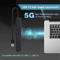 USB 3.0 Hub 5Gbps ความเร็วสูงหลายแยก USB 3 Hab ใช้อะแดปเตอร์ไฟฟ้า47พอร์ตหลาย Expander Hub พร้อมสวิตช์สำหรับแล็ปท็อปพีซี