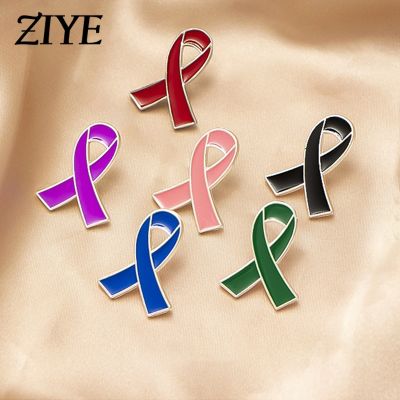 【YF】 Alfinetes de lapela esmalte para mulheres fita rosa glitter preenchido consciência do câncer mama 3 cores