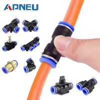 Pneumatic Fitting Hose Connector Tube Plastic Joint Compressor Push in Quick Release Pipe for 4mm 6mm 8mm 10mm 12mm Pu Py